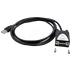 Exsys EX-1311-2 USB 2.0 auf 1x Seriell RS-232 1.8 m Kabel mit 9 Pin Stecker LED Anzeige Schwarz