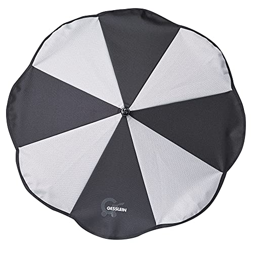 Sonnenschirm mit Universalhalterung von Gesslein - Sonnenschutz für Kinderwagen & Buggys│70cm Durchmesser, biegsam, für Rund- und Ovalrohre