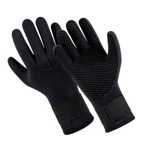 XINgjyxzk Neopren-Handschuhe, Tauchhandschuhe, 5 mm, Thermo-Handschuh mit verstellbarem Hüftgurt, zum Schnorcheln, Tauchen, Surfen, schnell trocknender Handschuh