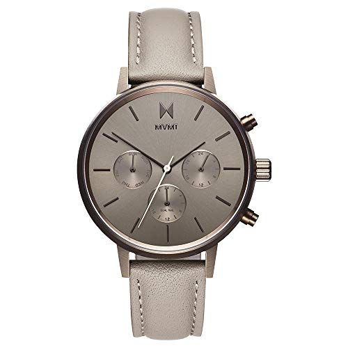 MVMT Damen Multi Zifferblatt Quarz Uhr mit Leder Armband D-FC01-TITA