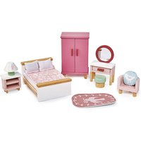 Tender Leaf 7508152 - Schlafzimmer, Dovetail Bedroom Set, Puppenhaus-Möbel, Holz, 15-teilig