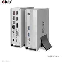 Club 3D - Dockingstation - USB-C - VGA, 2 x HDMI, DP - GigE - 120 Watt
