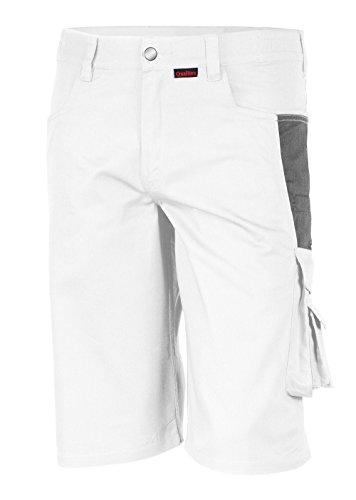 Qualitex PRO Shorts MG245 - weiß/grau - Größe: 50