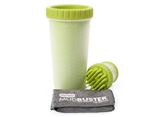 Dexas PW720730383Q Large Green MudBuster, Green ScrubBuster and Towel