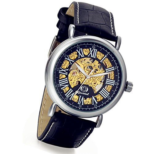 Lancardo Herren Damen Armbanduhr Analog mit Leder Armband LCD100534