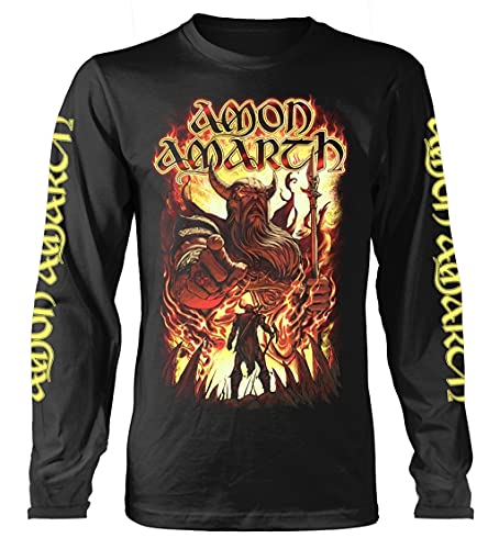 Amon Amarth T Shirt Oden Wants You Logo Nue offiziell Herren Schwarz Long Sleeve