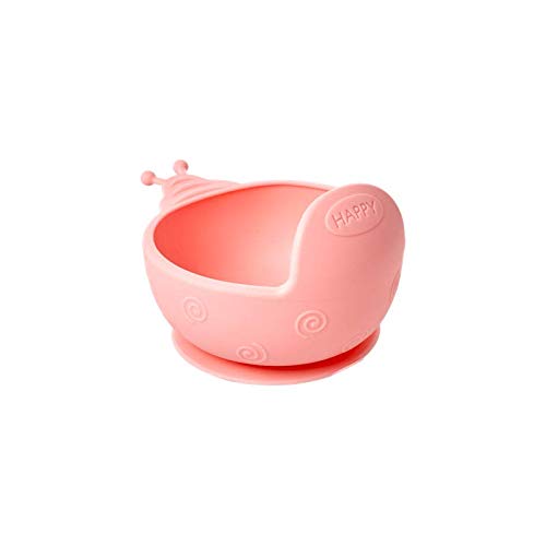Rice Silikon Baby Schüssel mit Saugnapf Kinderschüssel Pink Mädchen