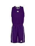 Peak Sport Europe Herren Basketball Uniform Set Trikot und Shorts Team, Purple-White, XXXS
