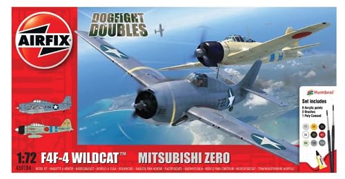 Airfix A50184 Grumman F-4F4 Wildcat/Mitsubishi Zero Dogfight (1:72 Scale)