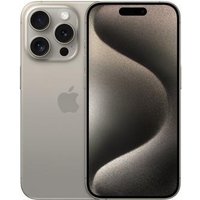 Apple iPhone 15 Pro - 5G Smartphone - Dual-SIM / Interner Speicher 1TB - OLED-Display - 6,1 - 2556 x 1179 Pixel (120 Hz) - Triple-Kamera 48 MP, 12 MP, 12 MP - front camera 12 MP - Natural Titanium (MTVF3ZD/A)