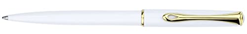 DIPLOMAT - D40705040 - Kugelschreiber Traveller Weiß und Goldfarben - Schick und elegant - 5-Jahre-Garantie - Langlebig - Weiß und Goldfarben