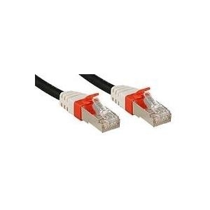 Lindy Premium - Patch-Kabel - RJ-45 (M) - RJ-45 (M) - 50,0m - SFTP - CAT 6a - halogenfrei - Schwarz (45343)