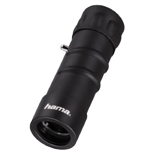 Hama Kompaktes Monokular (für scharfe Weitsicht, 10-fach Vergrößerung, Objektivdurchmesser 25 mm, Optec) schwarz