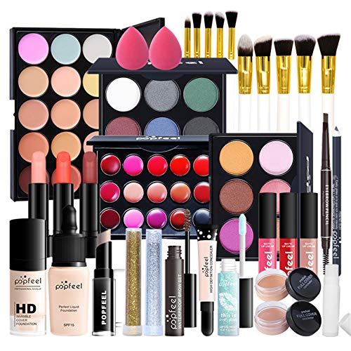 CHSEEO Schmink Geschenkset Make-Up Set Kosmetik Makeup Paletten Schminkkoffer Schminke für Gesicht, Augen und Lippen #9
