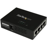 StarTech.com 4-port Gigabit Midspan - PoE+ injector - 802,3at/af - Power Injector - Wechselstrom 100-240 V - 120 Watt - 4 Ausgangsstecker (POEINJ4G)