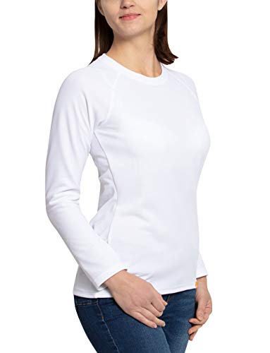 iQ-UV Damen Sonnenschutz Langarm T-Shirt, White, L