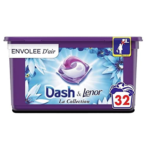 Dash Allin1 Pods La Collection Envolée d'Air Waschmittel in Kapseln, 32 Waschgänge, 32 Stück