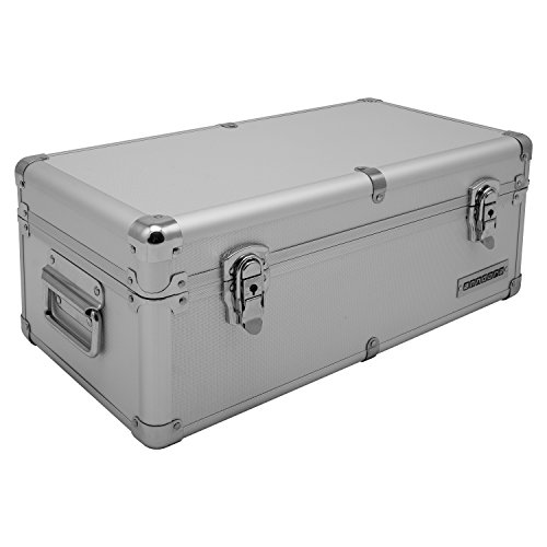 Aluminium-Rahmenkoffer Transport-Box, Koffer in Silber mit 19 Liter Volumen