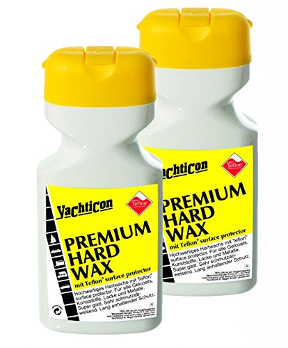 YACHTICON Premium Hard Wax mit Teflon® - 2 Flaschen zu je 500ml = 1 Liter