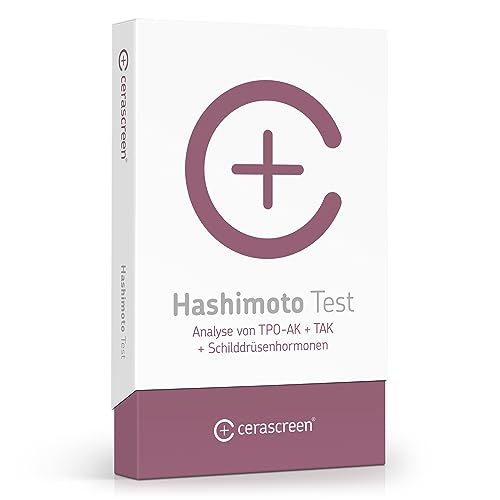 Hashimoto Test von CERASCREEN – Analyse von Schilddrüsenhormonen | Professionelle Analyse im medizinischen Fachlabor | Schilddrüsentest auf Schilddrüsenstörung oder Autoimmunkrankkheit