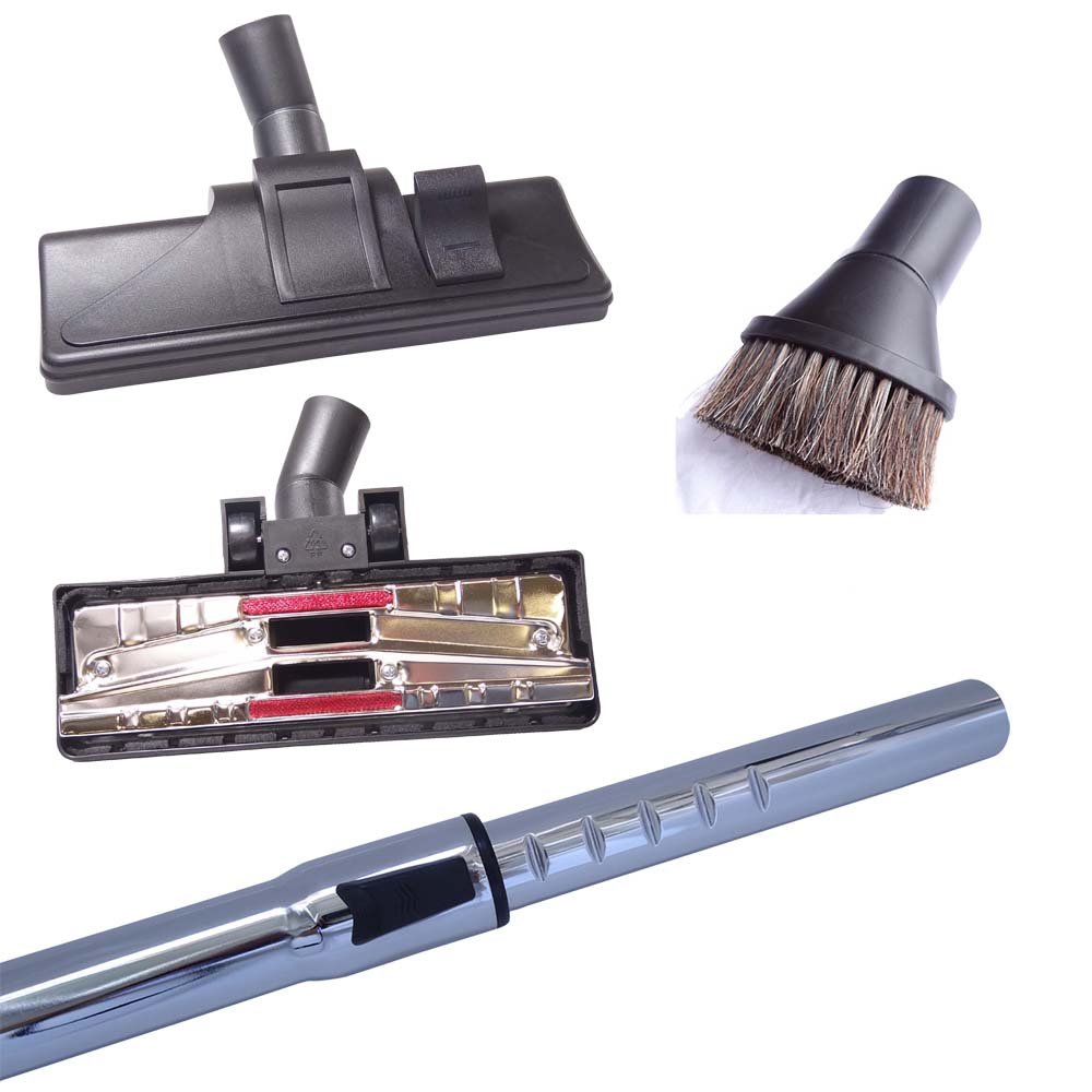 Hossi's Wholesale Staubsaugerrohr 32mm, Hartbodendüsen & Saugpinsel kompatibel für AEG Smart 485 Staubsauger