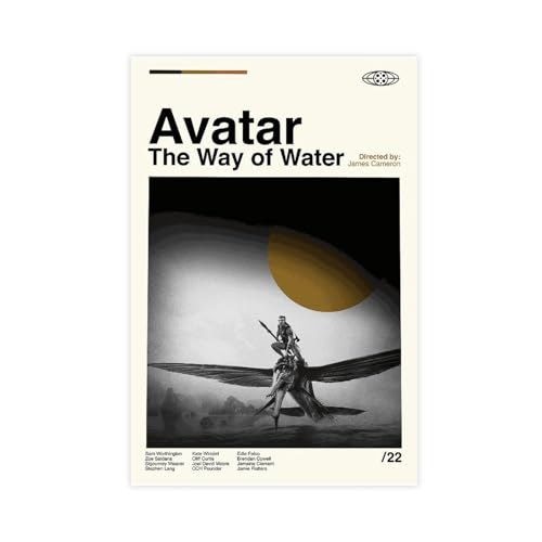 FrySky Avatar-Poster "The Way Of Water", Leinwand-Poster, Wandkunst, Dekordruck, Bild, Gemälde für Wohnzimmer, Schlafzimmer, Dekoration, ungerahmt, 50 x 75 cm