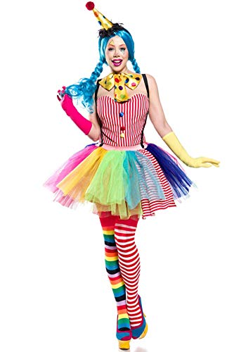 Mask Paradise Clown Girl, Kostümset für Damen, Größe: 2XL