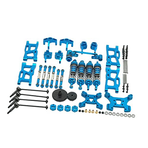 Sharplace 1/12 1/14 RC Auto Ersatzteile,Komplettset,Metall Upgrade Teile für WLtoys 144001 124019 - Blau