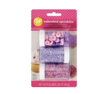 Wilton Valentines Day Purple Sprinkle Mix, 2.82 oz. (Pack of 1)