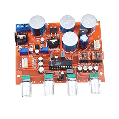 RELAND SUN LM1036 Tone Board Potentiometer Trennung mit Dual Op-Amp Vorverstärker Servo-Stromversorgung (Potentiometer feste Version)