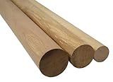 Hilwood Rundstab Rundstäbe, Ø 60 mm bis 120 mm, Eiche Esche Buche Massivholz Holz (Eiche, 60 mm)