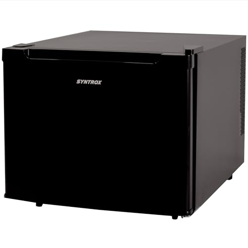 Syntrox Germany 35 l Kleiner Mini Kühlschrank schwarz Bundal | Barkühlschrank | Minibar, geräuscharm, kompakt, LED-Innenbeleuchtung, leicht zu reinigen