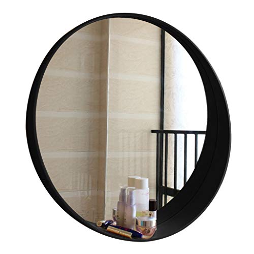 Runde Badezimmer Spiegel wandspiegel Wohnzimmer Schlafzimmer Kreis Make-up Dressing Spiegel Wand montiert kosmetikspiegel dekorative holzrahmen (50 cm-70 cm)