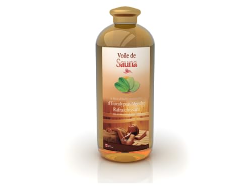 Camylle - Voile de Sauna - Saunaduft aus reinen ätherischen Ölen - Euka/Minze - Erfrischend - 1000ml