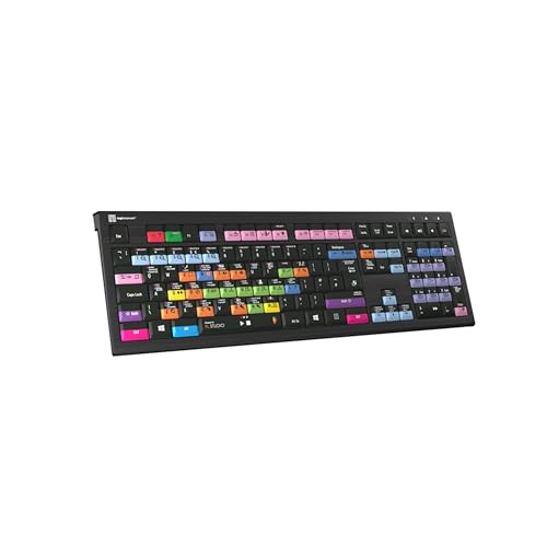 Logickeyboard LKB-FLS-A2PC-UK Tastatur USB QWERTY UK Englisch Schwarz (LKB-FLS-A2PC-UK)
