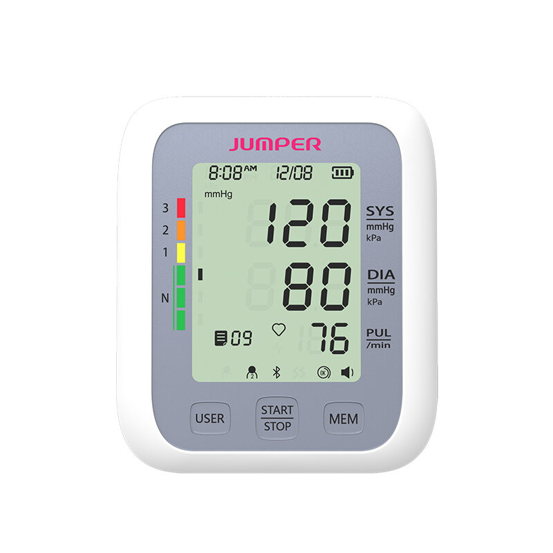 JUMPER JPD-HA120 Arm Typ Elektronisches Blutdruckmessgerät LCD Digitalanzeige Automatische Abschaltung Betrieb Blutdruck