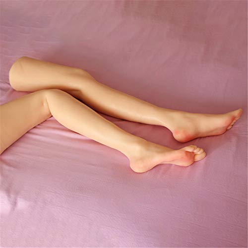 AFYH Silikon Mannequin Fuß Schöne Beine, Weibliche schöne Beine 1: 1 Simulation, um schöne Füße Modell, sexy Beine invertiertes Modell und rötliche Sohlen zu Machen, EU36 Füße,One Pair