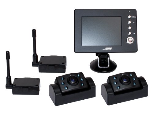 ProUser 16231 Rückfahrkamera-Set kabellos, 3,5" Monitor mit 2 Kameras