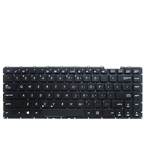 FQ Laptop Tastatur für ASUS R407 R407A R407C R407CA Schwarz Amerikanische Version