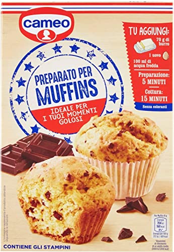 6x Cameo Cameo Preparato per Muffins Vorbereitet für Muffins 370g