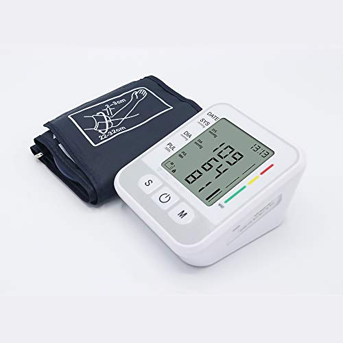 Sino-K Blutdruckmessgerät für zu Hause, automatisch, digital, mit Manschette, passend für große Arme, elektronische Messung der Pulsfrequenz