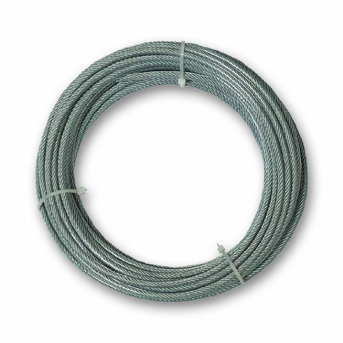 Chapuis CCG410 Kabel mit PVC-Ummantelung, galvanisierter Stahl, 97 kg, 3/4 mm Durchmesser, 10 m Länge