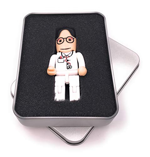 Onwomania Krankenpfleger Arzt USB Stick in Alu Geschenkbox 128 GB USB 3.0