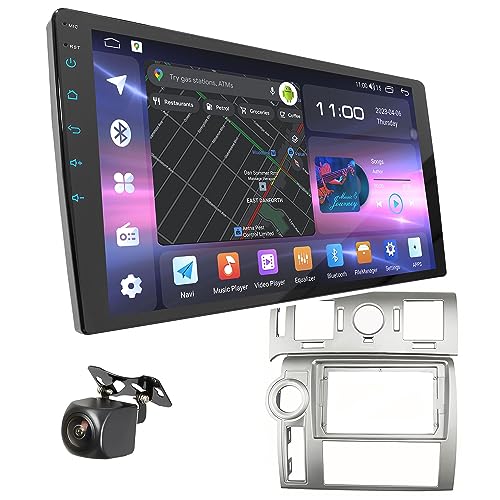 UGAR Kompatibel für Hummer H2 Silver 9 Zoll Android 13 DSP 2GB+32GB Autoradio HD Voll-Touchscreen GPS-Navigation