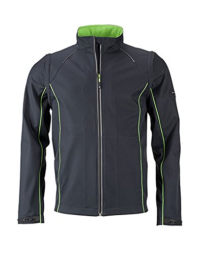 Men`s Zip-Off Softshell Jacket, Größe:3XL, Farbe:Iron Grey-Green