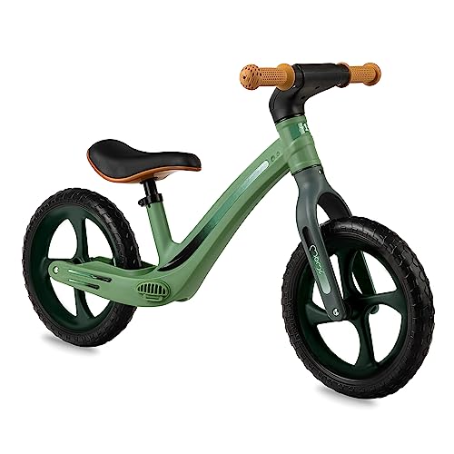 Momi MIZO Kinderlaufrad für Mädchen und Jungen (max. Körpergewicht 25 kg), Lauf-Zweirad mit pannensicheren Kunststoffrädern und Fußstützen, leichte Konstruktion – nur 3 kg