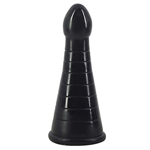 Xurgm Big Anal Plug Weihnachten Hut Dildo Butt Masturbieren Massage Spielzeug Erwachsene Geschlechtsprodukt (Schwarz)