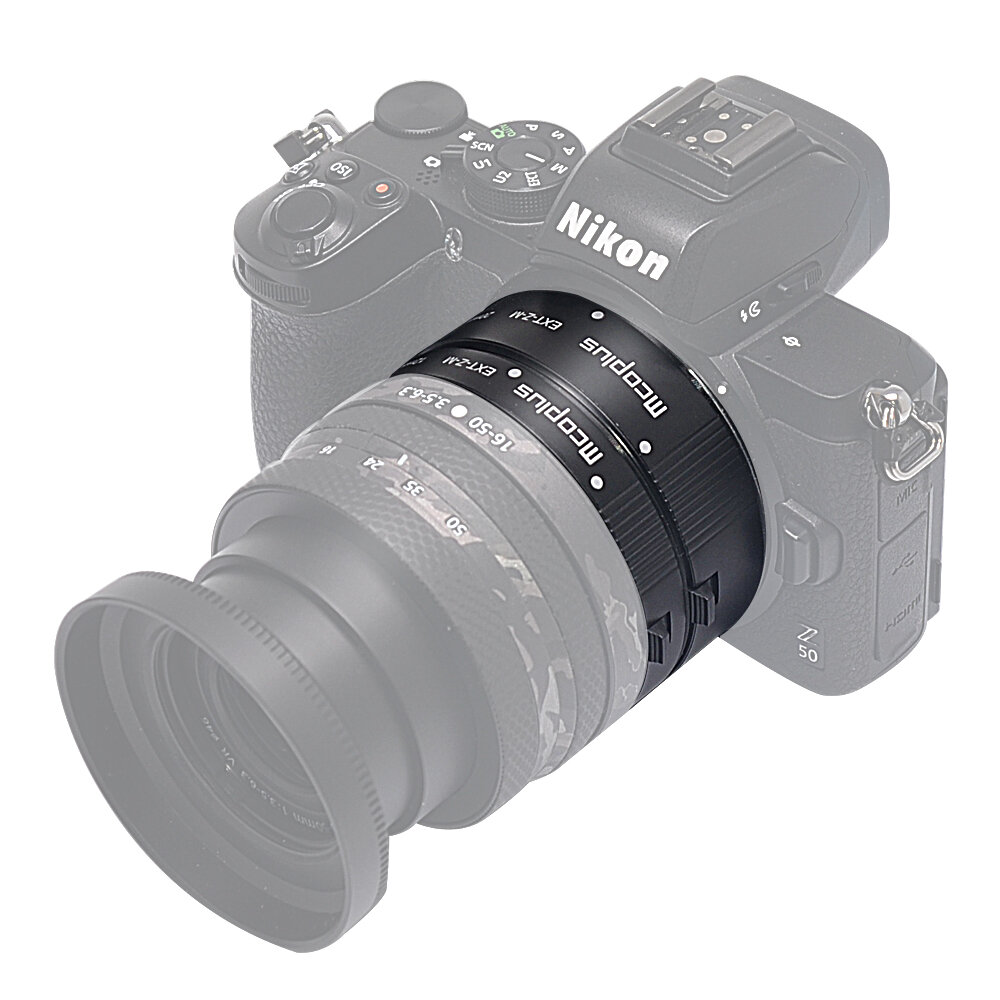 Mcoplus MCO-EXT-ZM 12mm 20mm Z-Mount Makroring Objektivadapterring für Nikon Kamera Fotografie Zubehör