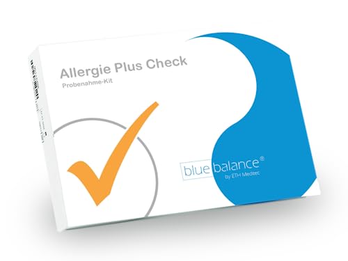 Allergietest PLUS für Zuhause von blue balance®- Probenahme-Kit, Allergietest für Zuhause