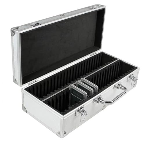 SAFE 300 Slab Koffer Für 50 Slabs | mit 2 Klappschlössern und Tragegriff | 370 x 160 x 110 mm